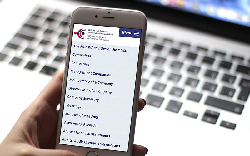 ODCE mobile site